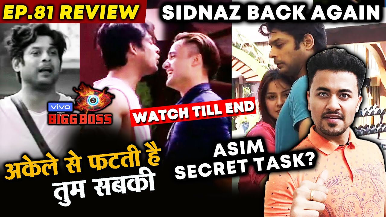 Bigg Boss 13 | Sidharth FORGIVES Shehnaz | Asim Riaz NEW Captain | BB 13 Latest Video