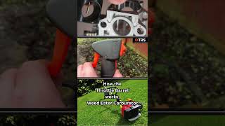 How the Throttle Barrel Works on a Weed Eater Carburetor