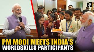 PM Modi interacts with team India participants at WorldSkills Competition, Shanghai 2026, at 7 LKM screenshot 5