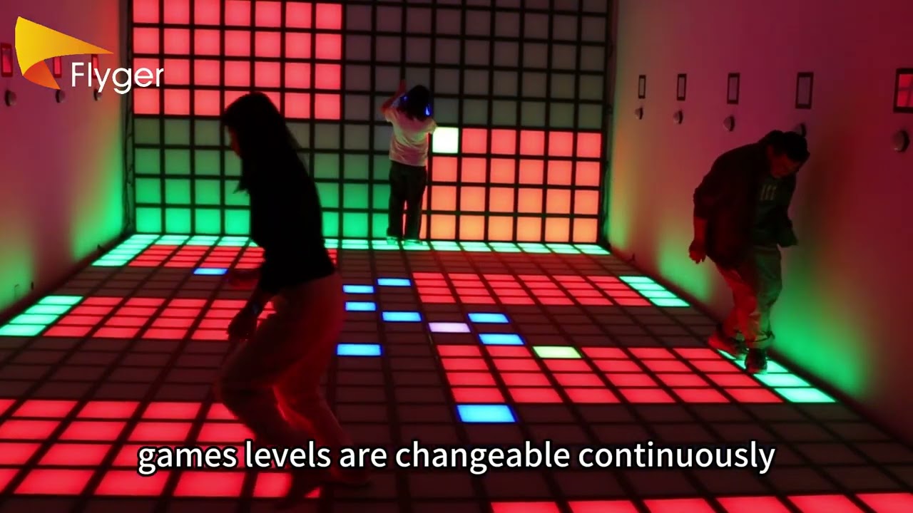 Commercial interactive LED game floor