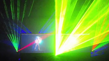 Lightwave Laser/Video Tracing Demonstration at VIA Arts Festival