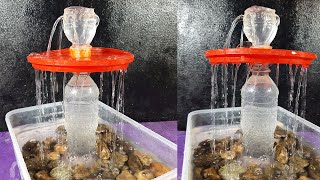DIY - Waterfall Fountain Making from Plastic Bottle // Water Fountain Craft / Plastic bottle craft