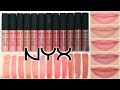 NYX Soft Matte Lip Cream Lip Swatches & Review  || Beauty with Emily Fox