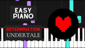 Determination (EASY Piano Tutorial) - Undertale