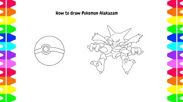 How to Draw Pokemon Alakazam l Drawing Video Pokemon Alakazam for Kids Fun Art