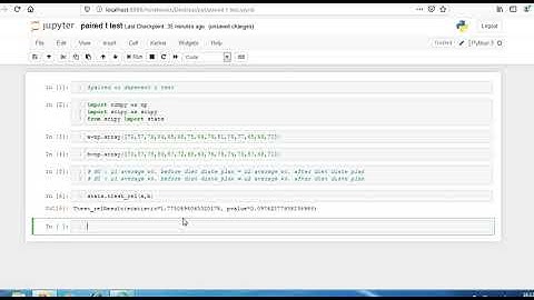 8. Paired t test in Python.. Dependent Sample t Test in Python
