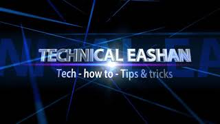 This is my awesome new intro by Technical Eashan