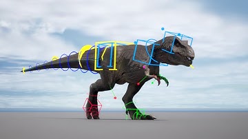 T-Rex Rig Unreal Engine 5 using ControlRig