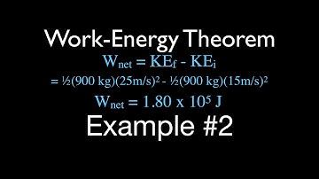 Energy, Work & Power (18 of 31) Work Energy Theorem, Calculate the Velocity of an Object