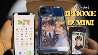 what’s on my refurbished blue iphone 12 mini from ebay 🫧 unboxing and customizing