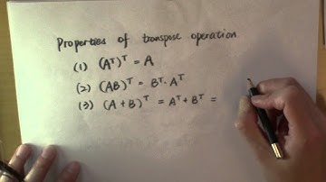 Why transpose a matrix? Part 3: scalar products