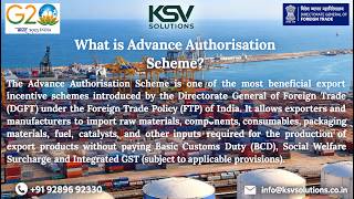 Advance Authorization Scheme – Complete Guide for Importers and Exporters!!