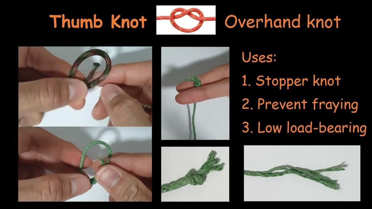 1. How to tie a Thumb knot YouTube