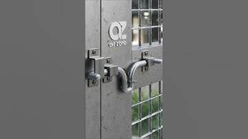 Simple Minimalist Gate Door Lock Mechanism #Shorts #Lock #Latch