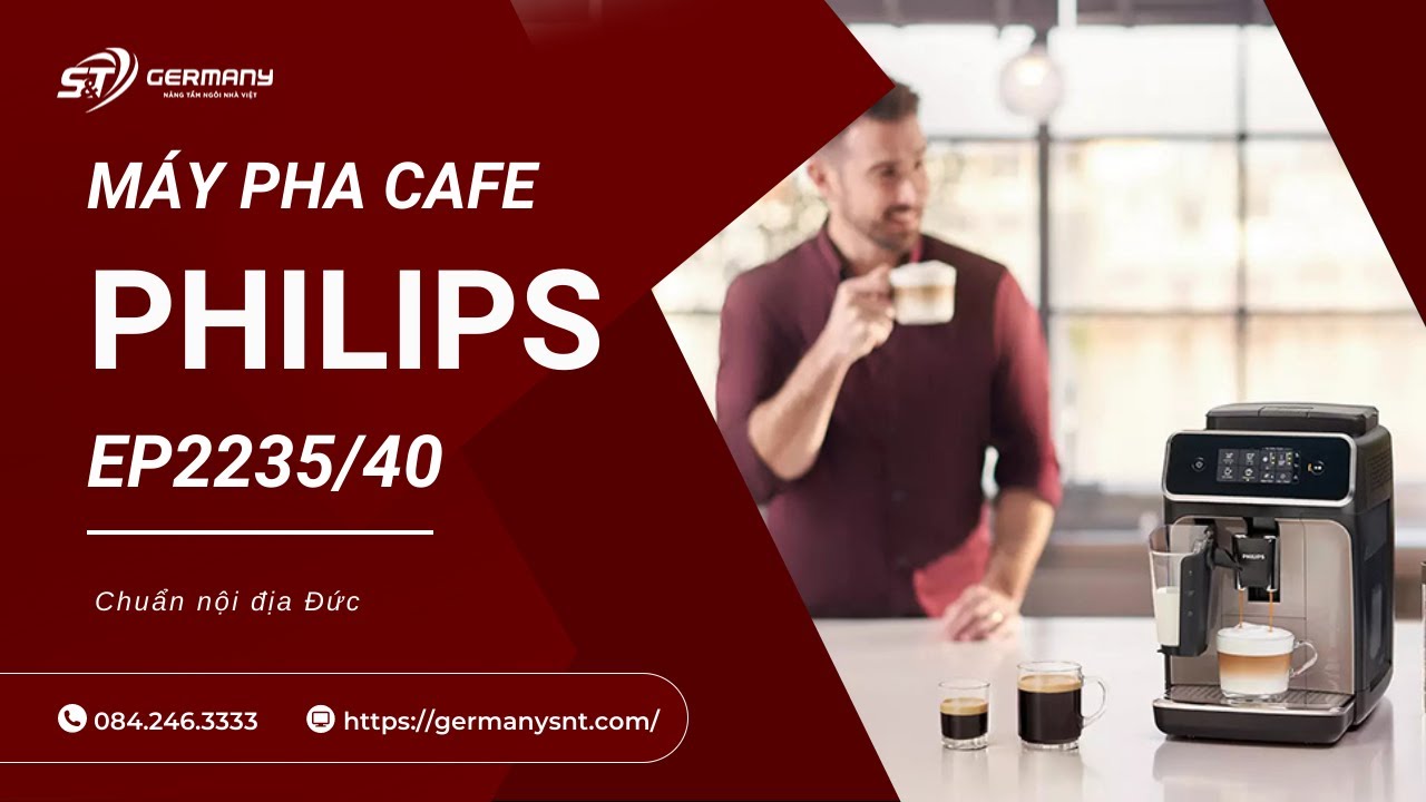 PHILIPS - Macchina da Caffè Espresso Automatica HD8827/01 Serie 3000 Serbatoio 1.8 Lt. Potenza 1850 Watt Colore Nero