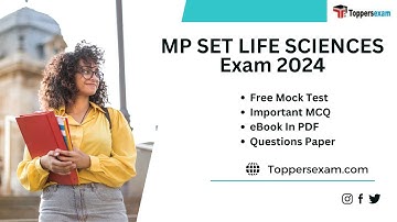 MP SET LIFE SCIENCES Book PDF 2024, Syllabus & Pattern 2024, Mock Test Free