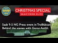 Saab 95 ng press event in trollhttan behind the scenes with goran anii