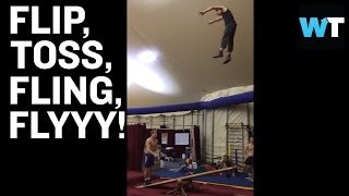 Epic Teeterboard Jumping and Flipping | What's Trending Now