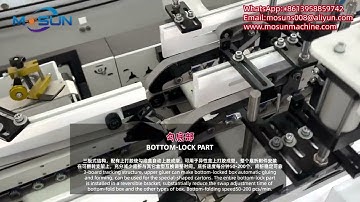 Automatic Pre-Fold and Lock bottom folder gluer machine testing video before shipping to USA