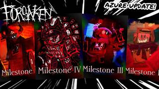 WINNING WITH EVERY REWORKED 'C00LKIDD' MILESTONE SKIN! (AZURE UPDATE) | Roblox Forsaken