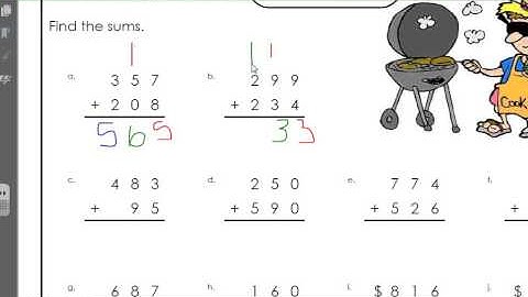 3rd Grade Homework Week 5