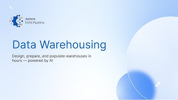 Data Warehousing | Astera Data Pipeline Product Demo