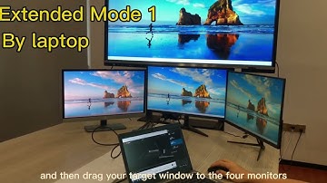How to setup Extended Mode to Multiple Displays on a Laptop or desktop computer? - Easy Setup!!