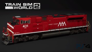 SD70ACe (TSW2/ PS4) How to build up Vermont 431/ 432 on livery designer -Time Lapse