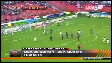 Liga de Quito 1 - Dep. Quito 3 en la fecha 14 del Campeonato Nacional