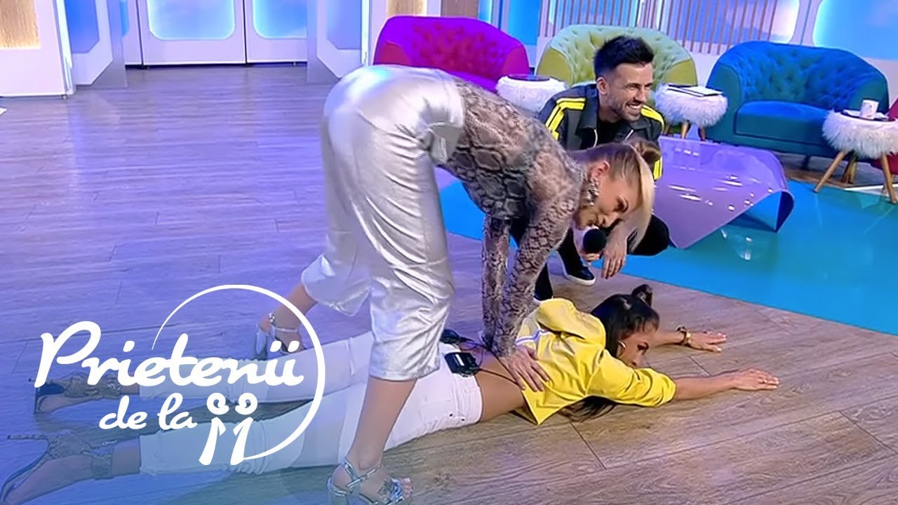 Sylvia și Diana Munteanu, demonstrație de masaj thailandez: ”Aici nu pot să pun mâna