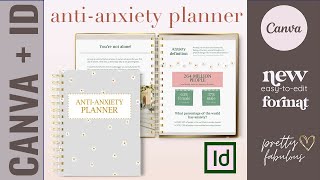 NEW Template Anti-Anxiety Planner - Available in both CANVA and Adobe InDesign