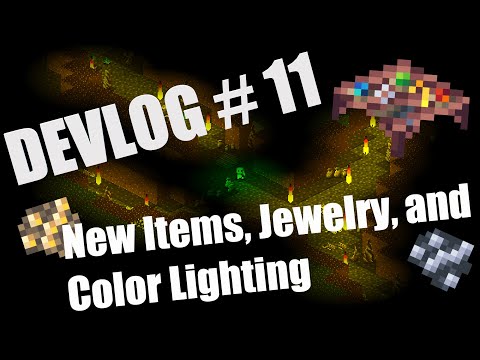 Isometria Devlog 11 - New Items, Jewelry, and Color Lighting - Made with Pygame and Python