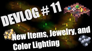 Isometria Devlog 11 - New Items, Jewelry, and Color Lighting - Made with Pygame and Python
