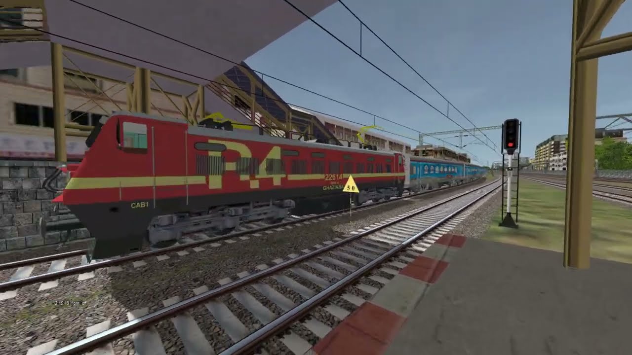Microsoft Train Simulator WAP-4 Long Train Locomotive  Ajmgamig 4k video 2026