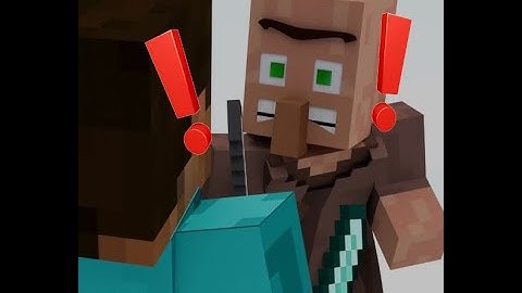 Minecraft Steve attacks villager and snowman #minecraft #animation #minecraftanimation