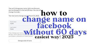 how to change facebook name without waiting 60 days easiest way! 2025