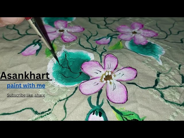 Hand Painted Pastel Cotton Silk Blouse Fabric - 1 Mtr: Exquisite Design –  Luxurion World