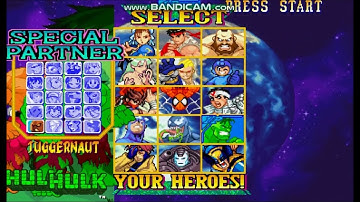 Marvel vs Capcom Clash of Super Heroes - Cheats (2/2)
