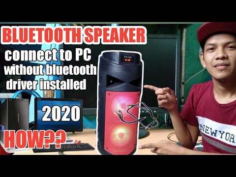 HOW TO CONNECT BLUETOOTH SPEAKER WITH PC/DESKTOP/LAPTOP WITHOUT BLUETOOTH DRIVER ADAPTER 2020