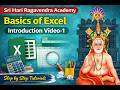 Basics of Excel | Class-1 | What is Spread Sheet and its basic features | MBA | B.COM| BBA|