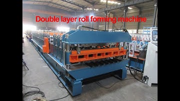 Zhongyuan high speed double layer machine | double layer roll forming machine | upper layer