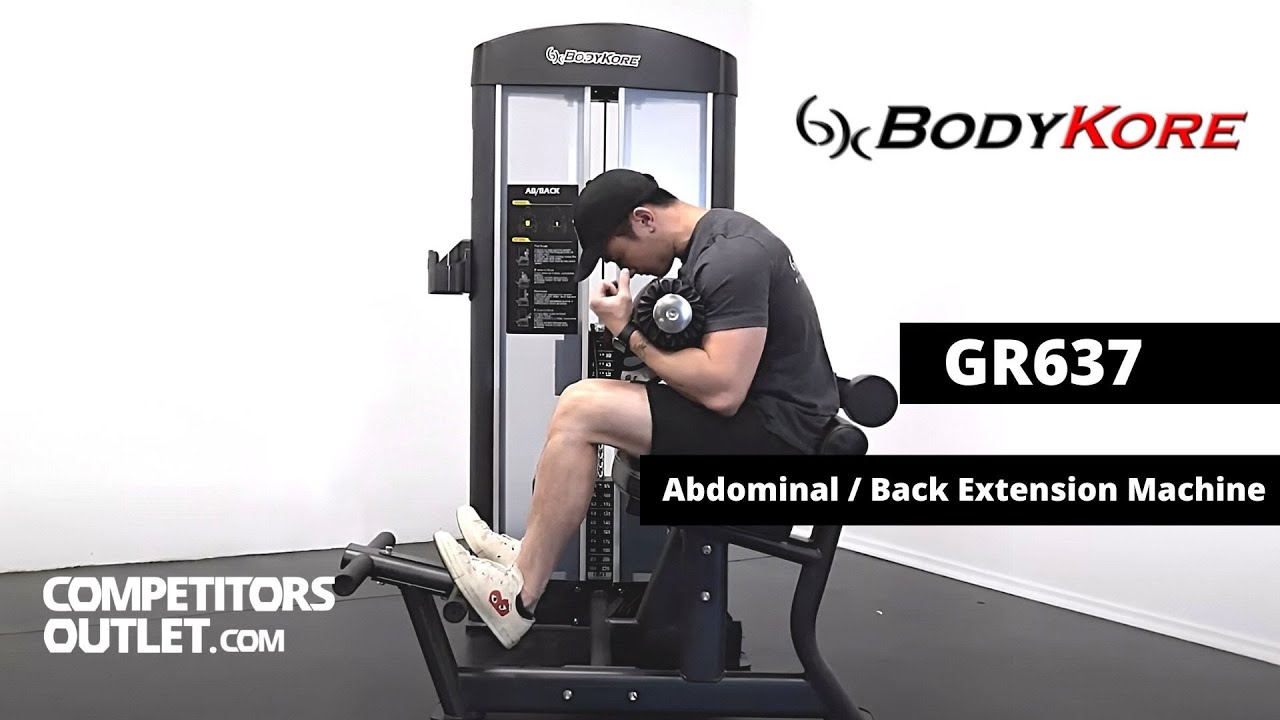 BodyKore Abdominal and Back Extension Machine GR637