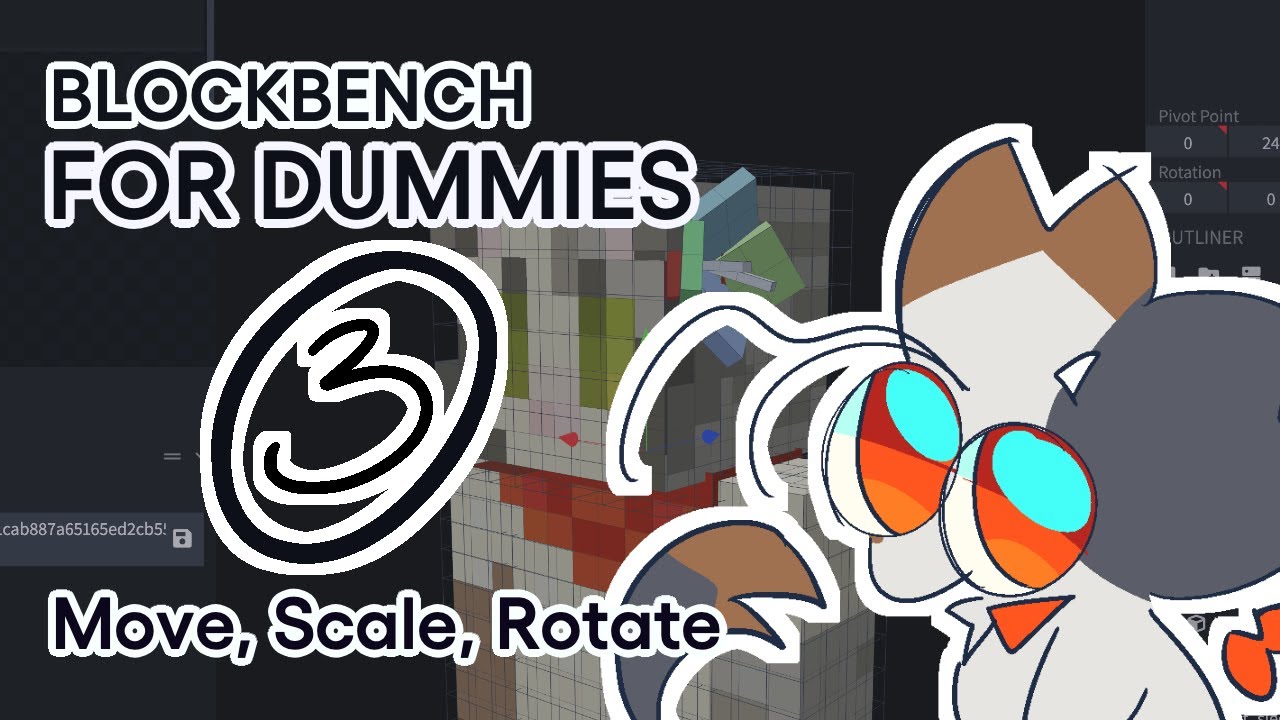 Blockbench for Dummies [3] - Modeling: Move, Scale, Rotate - YouTube
