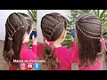 Penteado Infantil fácil de ligas para cabelo solto ou com amarração