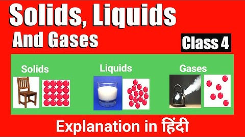 Class 4 Solids Liquids and Gases  | Class 4 Science | Class 4 Solid Liquid and Gas