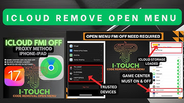 🔥🔥OPEN MENU FMI OFF [PROXY METHOD]🔥🔥|iPhones-iPads-MAC| [ITOUCH CODE REMOVAL]✅