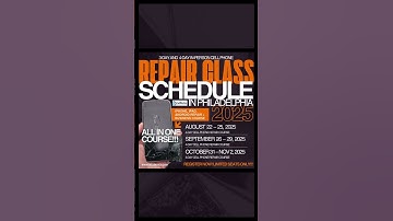 Fix Phones, Earn CASH $$$! August to October Cell Phone Repair Classes Available Now!