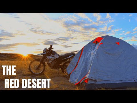 CAMPING in the Desert [relaxing sunrise, cooking outdoors, nature ASMR, Yamaha lander] Tatacoa Ep1