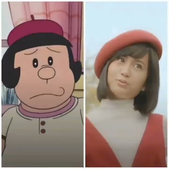 real life face Doraemon Nobita Shizuka Gian suneo |WhatsApp status|#shorts #cartoon #comedy #status