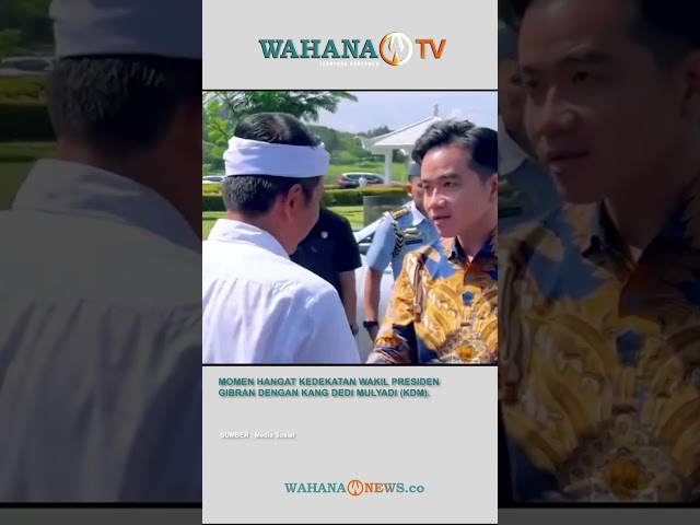 'Moment Kedekatan Wapres Gibran Dengan KDM'